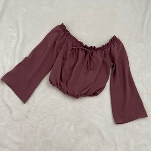 🖤Off the shoulder cropped top